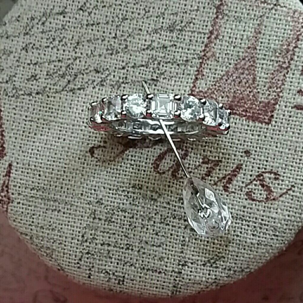 CZ Eternity Band Ring (NWOT)